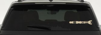 Doctor Who Sonic Screwdriver Sci Fi Car or Truck Window Decal Sticker (Desert Sand)
