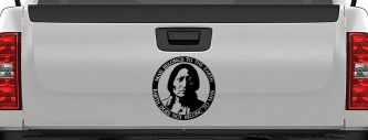 Native American Indian Man Belongs To Earth Earth Does Not Belong To Man Western Car or Truck Window Decal Sticker (Black)