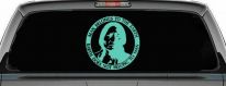 Native American Indian Man Belongs To Earth Earth Does Not Belong To Man Western Car or Truck Window Decal Sticker (Mint)