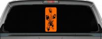 Star Wars Han Solo In Carbonite  Sci Fi Car or Truck Window Decal Sticker (Orange)