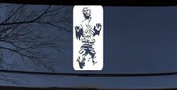 Star Wars Han Solo In Carbonite  Sci Fi Car or Truck Window Decal Sticker