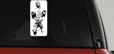 Star Wars Han Solo In Carbonite  Sci Fi Car or Truck Window Vinyl Decal Sticker