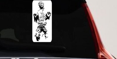 Star Wars Han Solo In Carbonite  Sci Fi Car or Truck Window Vinyl Decal Sticker