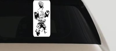 Star Wars Han Solo In Carbonite  Sci Fi Car or Truck Window Vinyl Decal Sticker