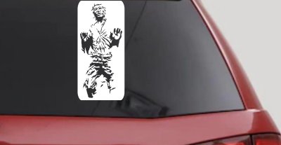 Star Wars Han Solo In Carbonite  Sci Fi Car or Truck Window Vinyl Decal Sticker