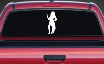 Pirate Wench Girl Car or Truck Window Decal Sticker