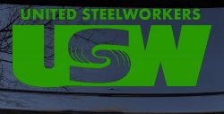 United Steelworkers Business Car or Truck Window Decal Sticker (Lime)