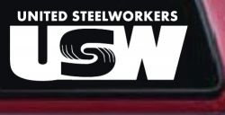 United Steelworkers Business Car or Truck Window Decal Sticker
