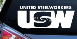 United Steelworkers Business Car or Truck Window Decal Sticker