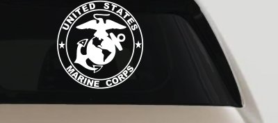 United States Marine Corps Seal Military Car or Truck Window Vinyl Decal Sticker