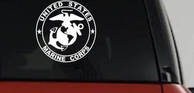 United States Marine Corps Seal Military Car or Truck Window Vinyl Decal Sticker