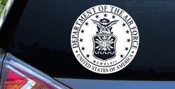Department Of The Air Force Seal Military Car or Truck Window Decal Sticker