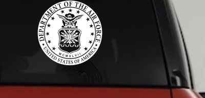 Department Of The Air Force Seal Military Car or Truck Window Vinyl Decal Sticker