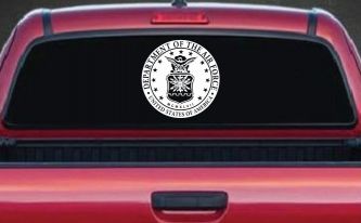 Department Of The Air Force Seal Military Car or Truck Window Decal Sticker