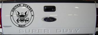 United States Navy Seal Military Car or Truck Window Decal Sticker (Black)