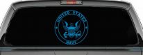 United States Navy Seal Military Car or Truck Window Decal Sticker (Blue)