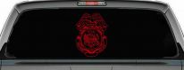 Military Police Badge United States Army Military Car or Truck Window Decal Sticker (Red)