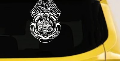 Military Police Badge United States Army Military Car or Truck Window Vinyl Decal Sticker