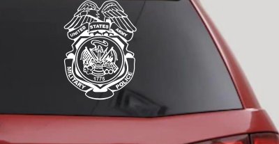 Military Police Badge United States Army Military Car or Truck Window Vinyl Decal Sticker