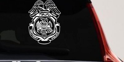 Military Police Badge United States Army Military Car or Truck Window Vinyl Decal Sticker