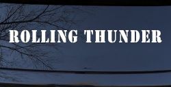 Rolling Thunder Biker Car or Truck Window Decal Sticker