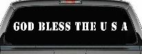 God Bless The USA Christian Car or Truck Window Decal Sticker