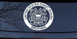 United States Coast Guard Brother Military Car or Truck Window Decal Sticker