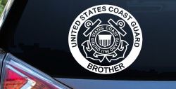 United States Coast Guard Brother Military Car or Truck Window Decal Sticker