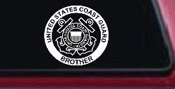 United States Coast Guard Brother Military Car or Truck Window Decal Sticker