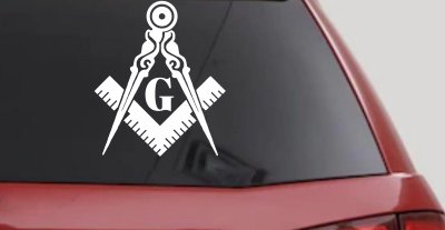 Freemason Masonic Square and Compass Other Car or Truck Window Vinyl Decal Sticker