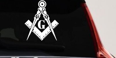 Freemason Masonic Square and Compass Other Car or Truck Window Vinyl Decal Sticker