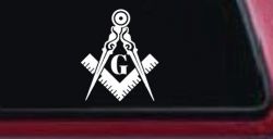 Freemason Masonic Square and Compass Other Car or Truck Window Decal Sticker