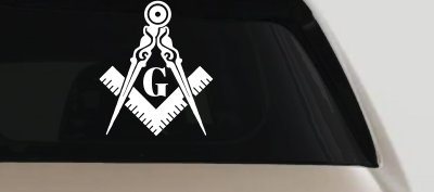 Freemason Masonic Square and Compass Other Car or Truck Window Vinyl Decal Sticker