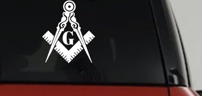 Freemason Masonic Square and Compass Other Car or Truck Window Vinyl Decal Sticker