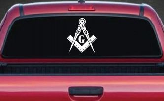 Freemason Masonic Square and Compass Other Car or Truck Window Decal Sticker