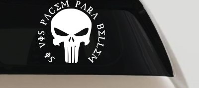 Punisher Skull Si Vis Pacem Para Bellem If You Want Peace Prepare For War Skulls Car or Truck Window Vinyl Decal Sticker