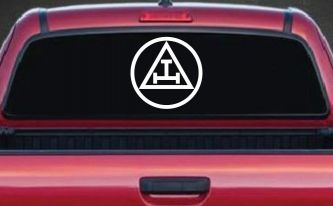 Royal Arch Masonry Mason Freemason Car or Truck Window Decal Sticker