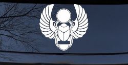 Egyptian Scarab Beetle Car or Truck Window Decal Sticker