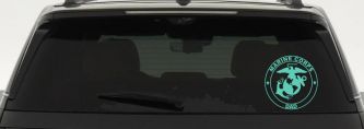 Marine Corps Dad Seal and Logo Military Car or Truck Window Decal Sticker (Mint)