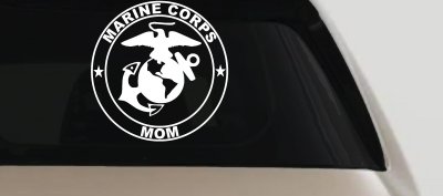 Marine Corps Mom Seal Military Car or Truck Window Vinyl Decal Sticker