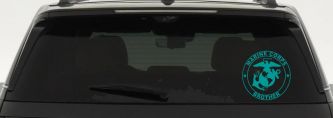 Marine Corps Brother Seal Military Car or Truck Window Vinyl Decal Sticker (Turquoise)