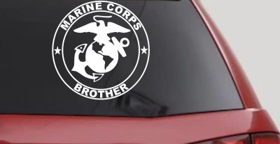 Marine Corps Brother Seal Military Car or Truck Window Vinyl Decal Sticker