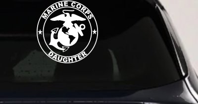 Marine Corps Daughter Seal Military Car or Truck Window Vinyl Decal Sticker
