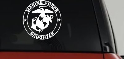 Marine Corps Daughter Seal Military Car or Truck Window Vinyl Decal Sticker