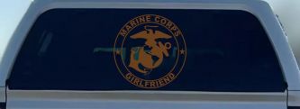 Marine Corps Girlfriend Seal Military Car or Truck Window Decal Sticker (Copper)