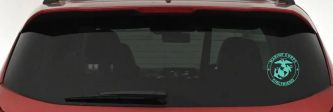 Marine Corps Girlfriend Seal Military Car or Truck Window Vinyl Decal Sticker (Mint)
