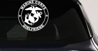 Marine Corps Girlfriend Seal Military Car or Truck Window Vinyl Decal Sticker