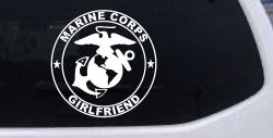 Marine Corps Girlfriend Seal Military Car or Truck Window Decal Sticker