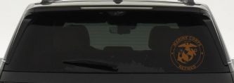 Marine Corps Retired Seal Military Car or Truck Window Decal Sticker (Copper)