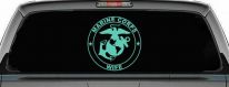 Marine Corps Wife Seal Military Car or Truck Window Decal Sticker (Mint)